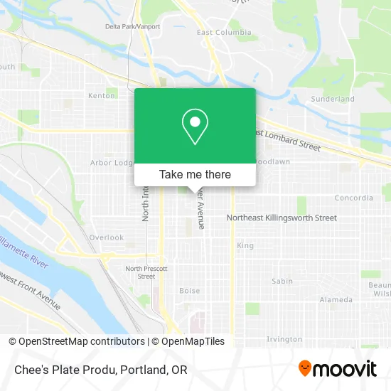 Chee's Plate Produ map