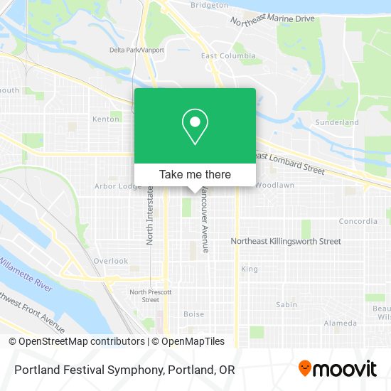 Mapa de Portland Festival Symphony