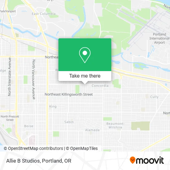 Allie B Studios map