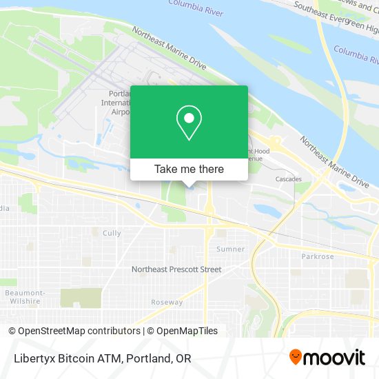 Mapa de Libertyx Bitcoin ATM