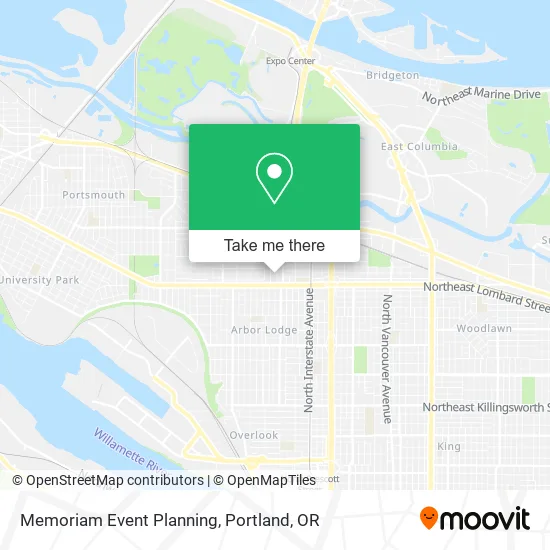 Memoriam Event Planning map