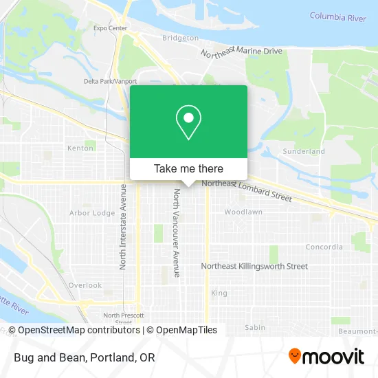 Bug and Bean map