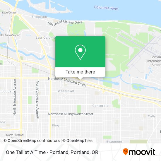 Mapa de One Tail at A Time - Portland