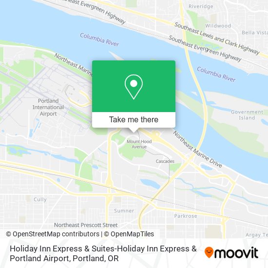 Mapa de Holiday Inn Express & Suites-Holiday Inn Express & Portland Airport