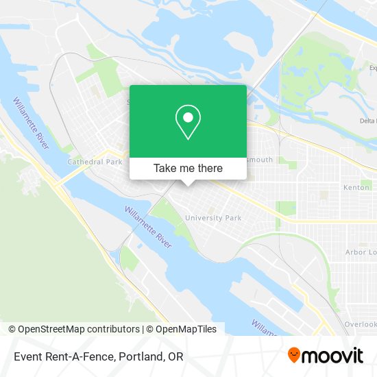 Event Rent-A-Fence map