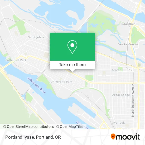 Mapa de Portland Iysse