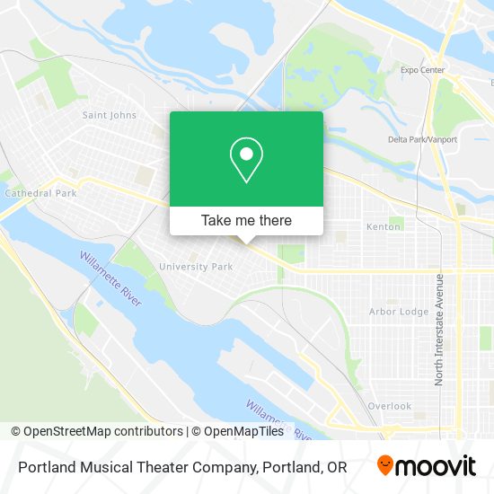 Mapa de Portland Musical Theater Company