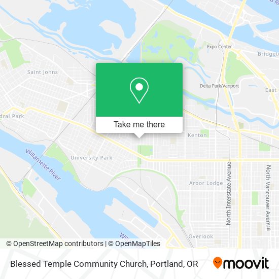 Blessed Temple Community Church map