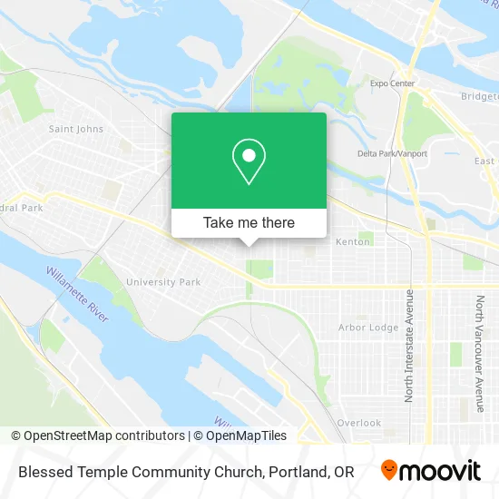 Blessed Temple Community Church map