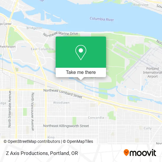 Z Axis Productions map