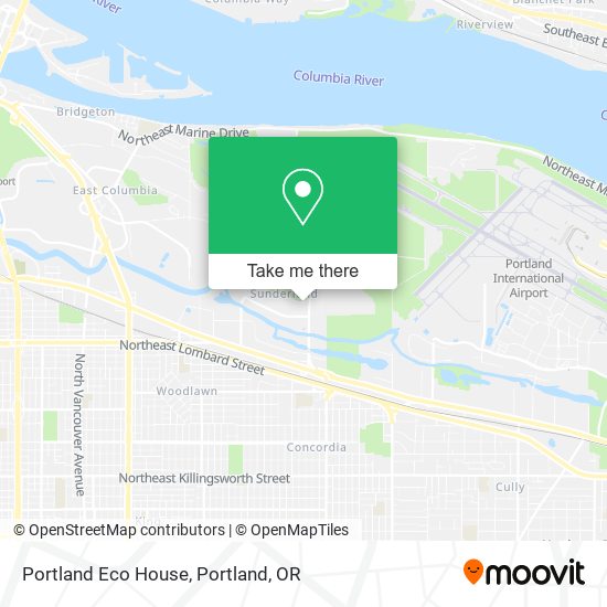 Mapa de Portland Eco House