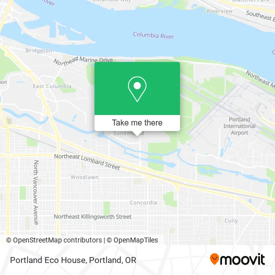 Portland Eco House map
