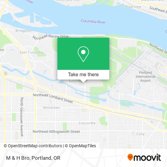 M & H Bro map