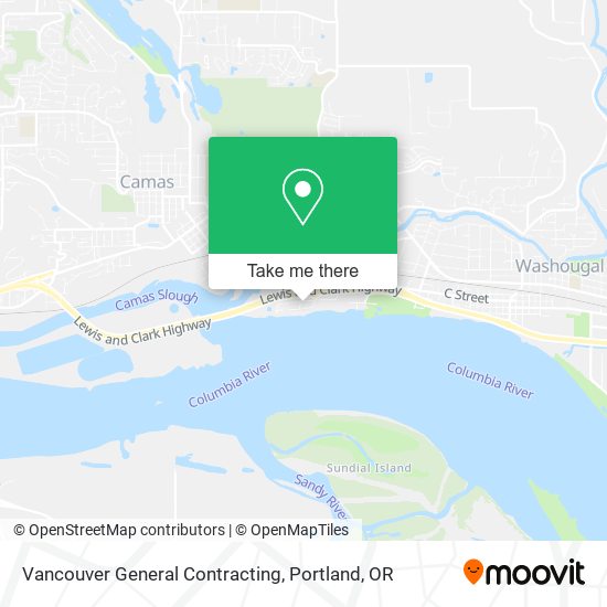 Vancouver General Contracting map