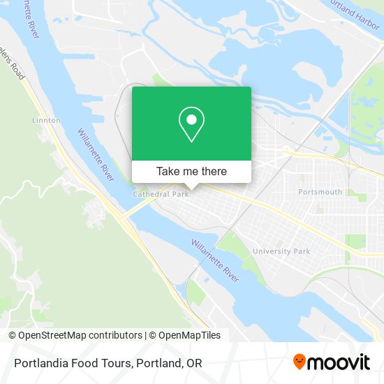 Mapa de Portlandia Food Tours