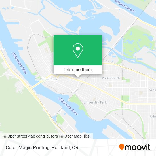 Color Magic Printing map
