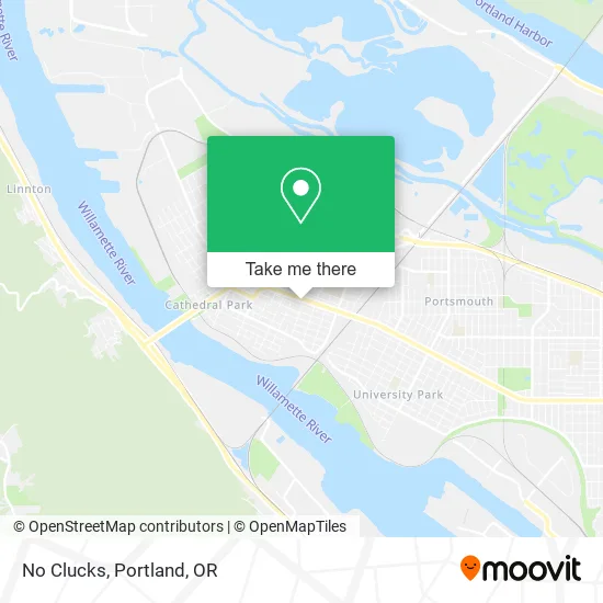 No Clucks map