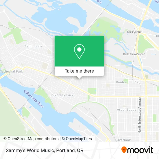 Sammy's World Music map