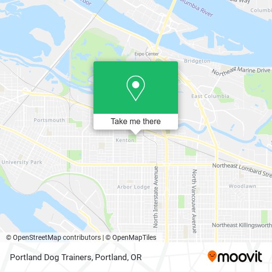 Portland Dog Trainers map