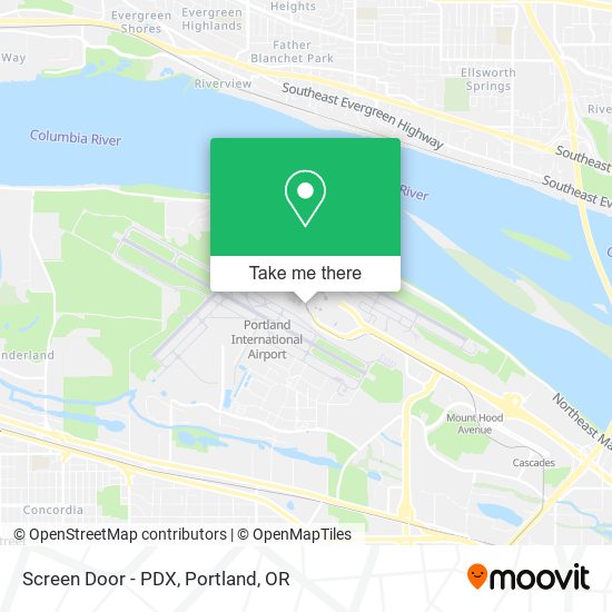 Screen Door - PDX map