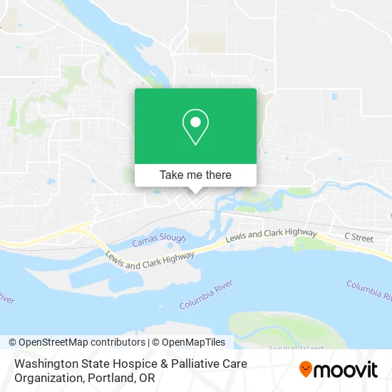Washington State Hospice & Palliative Care Organization map