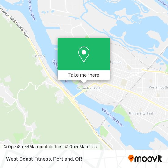West Coast Fitness map