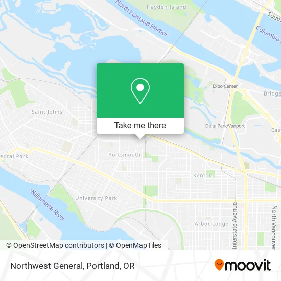 Northwest General map