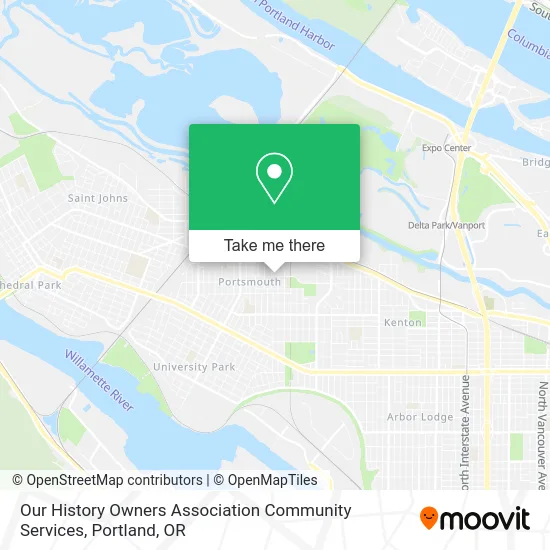 Our History Owners Association Community Services map