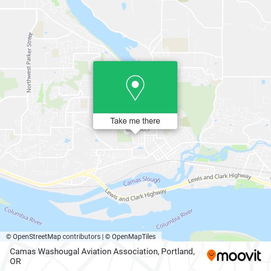 Mapa de Camas Washougal Aviation Association