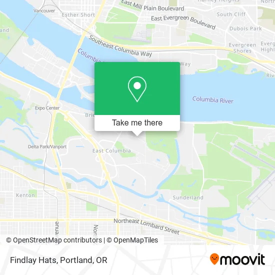 Findlay Hats map
