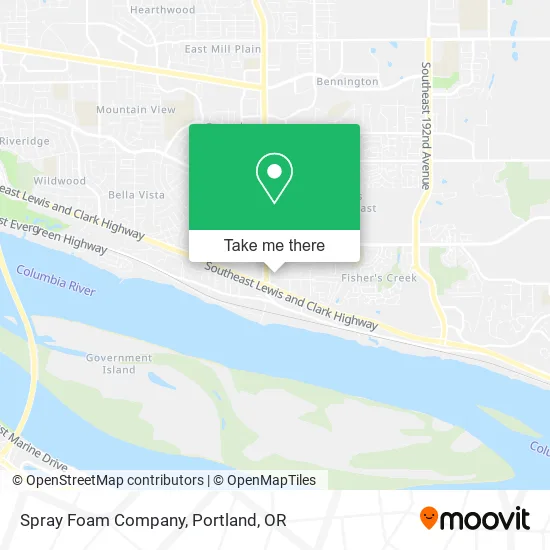 Spray Foam Company map