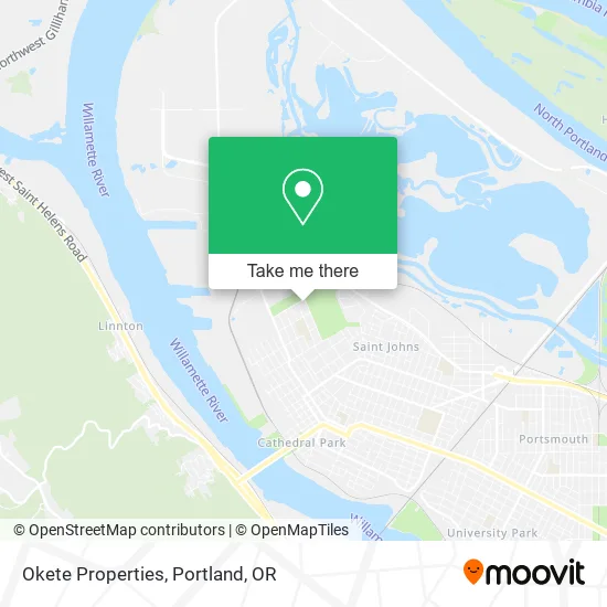 Okete Properties map