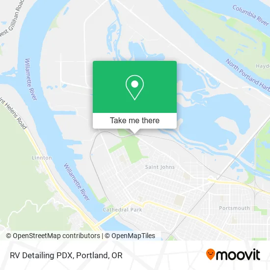 RV Detailing PDX map