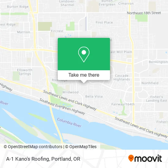 Mapa de A-1 Kano's Roofing