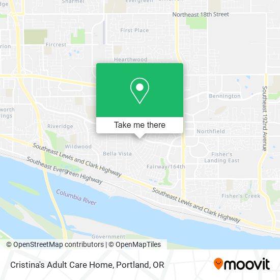Mapa de Cristina's Adult Care Home
