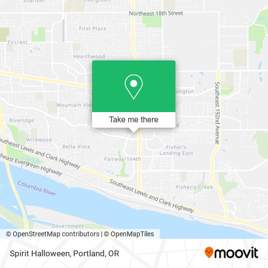 Mapa de Spirit Halloween