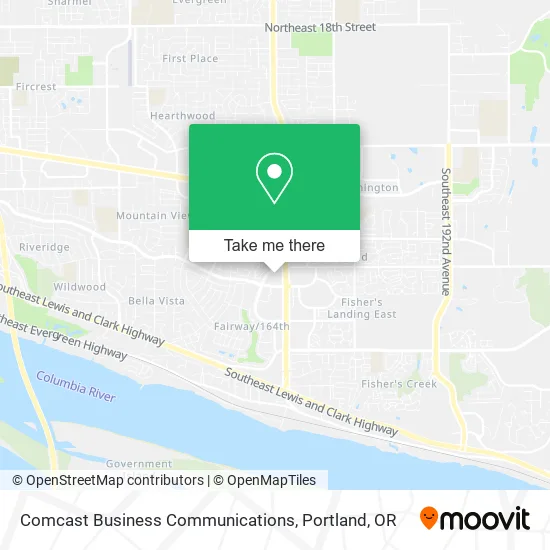 Comcast Business Communications map