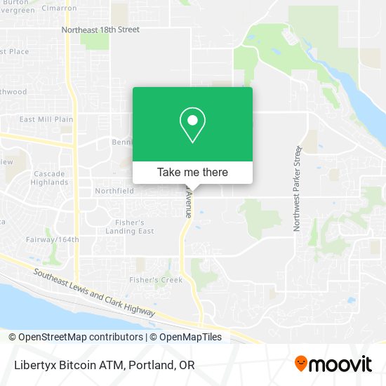 Mapa de Libertyx Bitcoin ATM