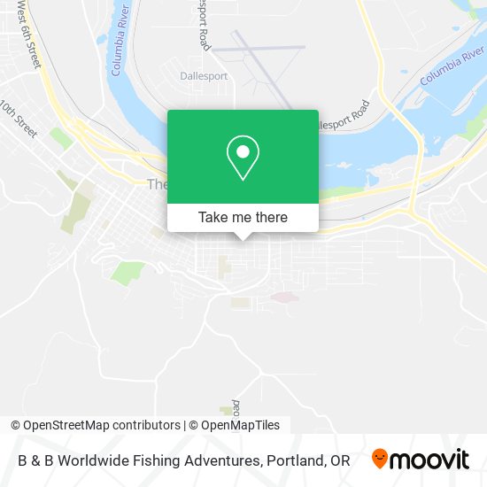 B & B Worldwide Fishing Adventures map