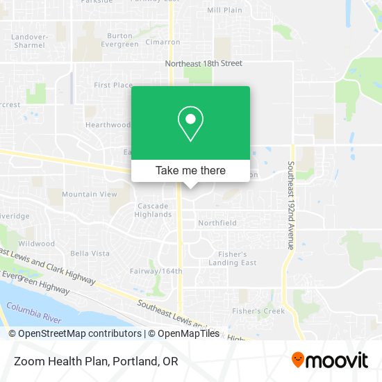 Mapa de Zoom Health Plan