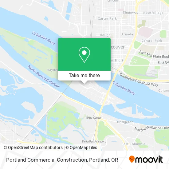 Portland Commercial Construction map