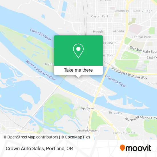 Crown Auto Sales map