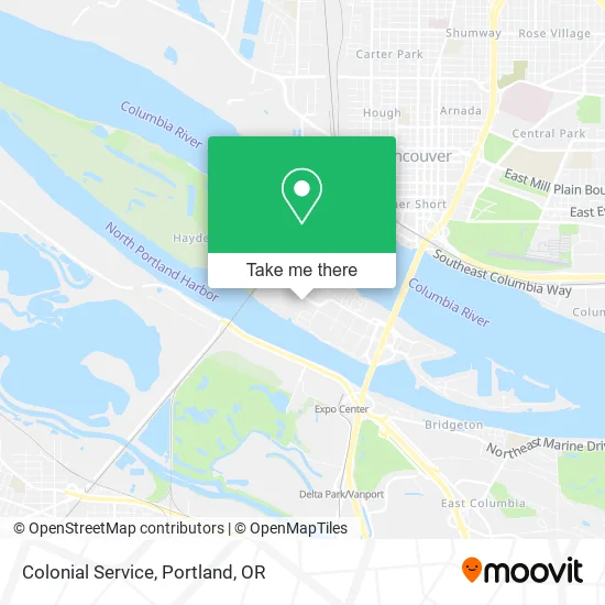 Mapa de Colonial Service