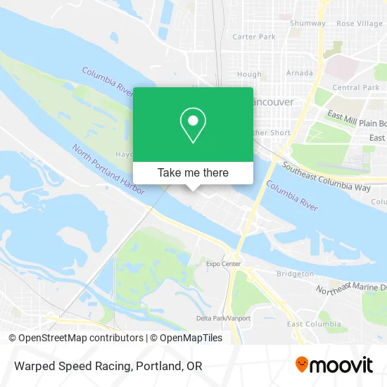 Mapa de Warped Speed Racing