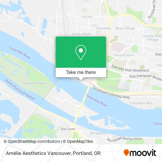 Amélie Aesthetics Vancouver map