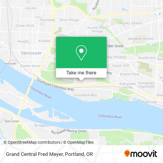 Mapa de Grand Central Fred Meyer