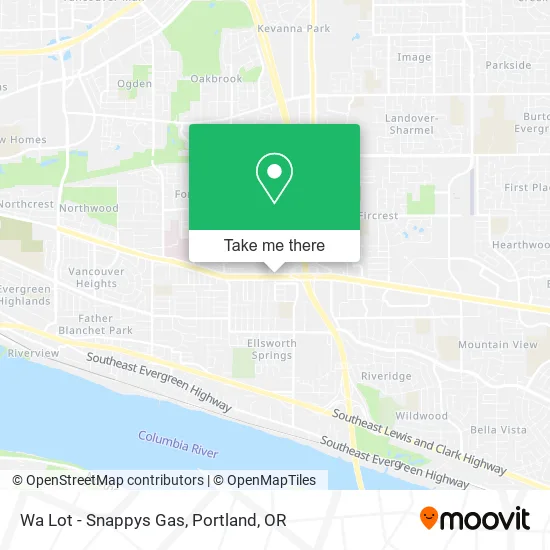 Wa Lot - Snappys Gas map