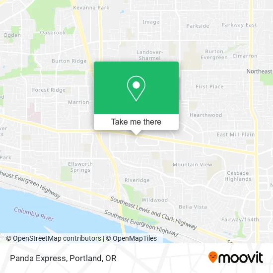 Panda Express map