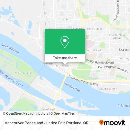 Mapa de Vancouver Peace and Justice Fair