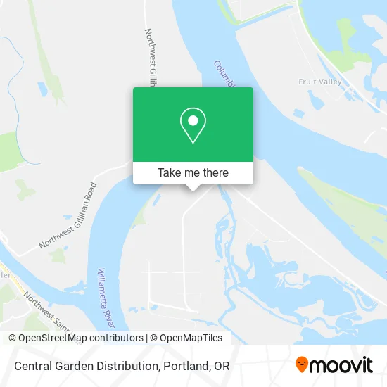 Central Garden Distribution map